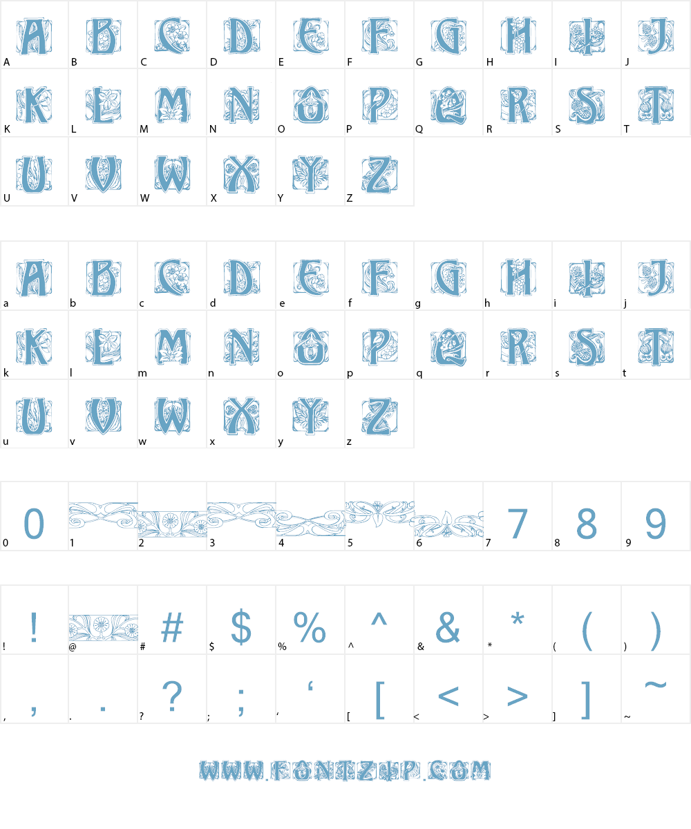 JMH Illus Caps Font Character